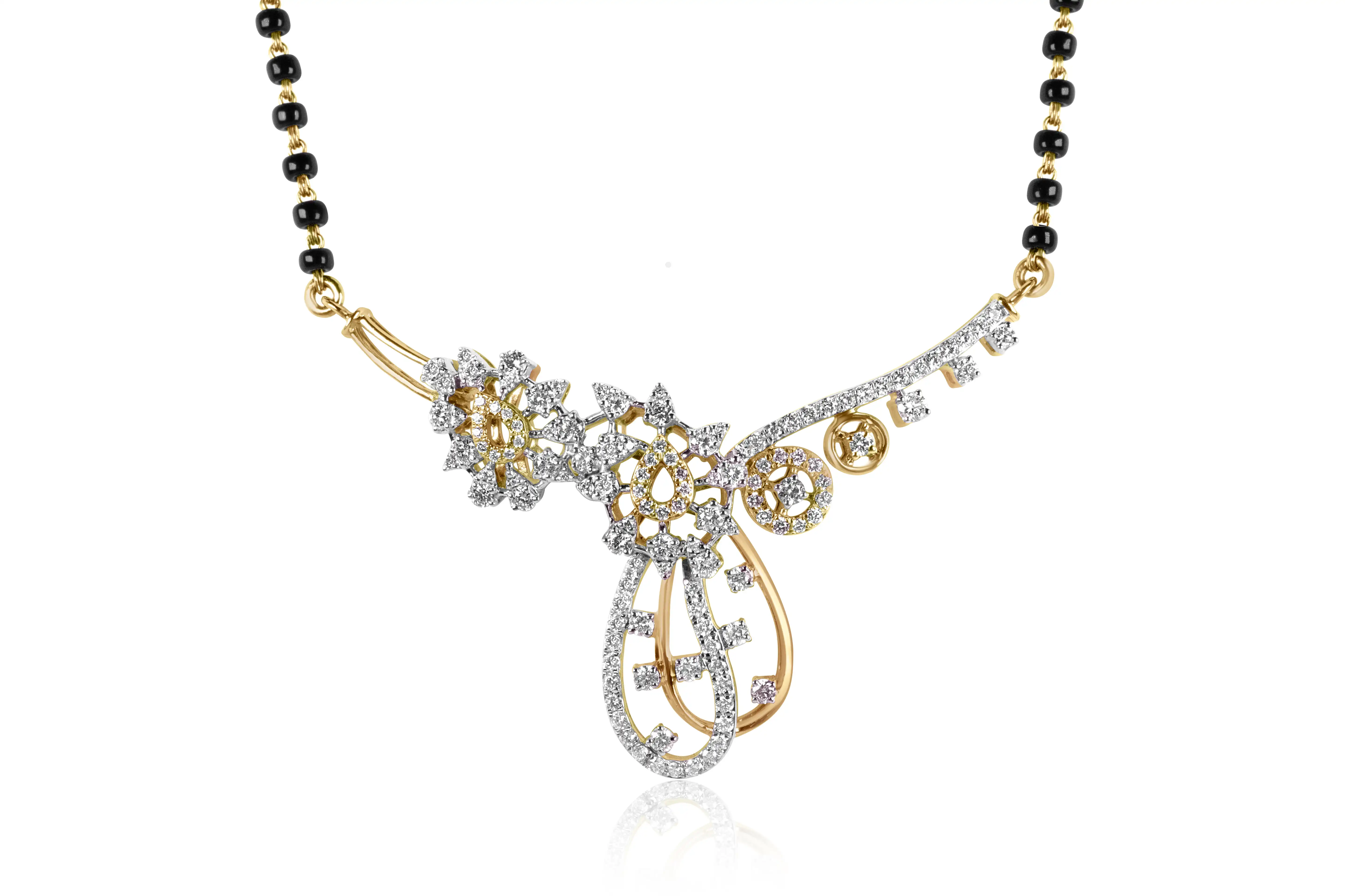 18K Gold Diamond Mangalsutra